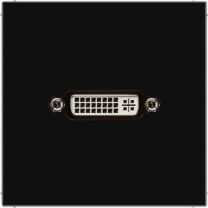 Multimedia-Anschlusssystem DVI, Serie LS, schwarz, Jung MALS1193SW