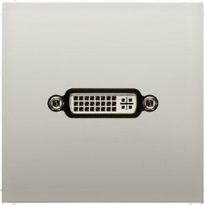 Multimedia-Anschlusssystem DVI, Serie LS, Edelstahl, Jung MAES1193