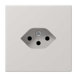 Steckdose nach Schweizer Norm, 1fach, Typ 13, Serie LS, lichtgrau, Jung LS1520-13SEVLG