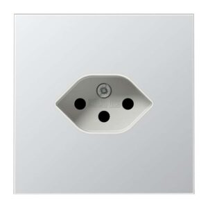 Steckdose nach Schweizer Norm, 1fach, Typ 13, Serie LS, Aluminium, Jung AL1520-13SEV