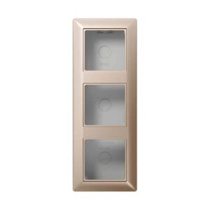 Aufputz-Kappe 3fach, Serie AS, champagner, Jung AS583ACH