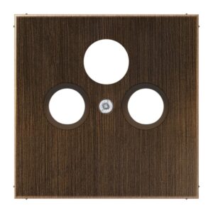 Abdeckung für Universal-Sat/BK-Dosen, Messing, Serie LS, Messing antik, Jung ME2990SATAT