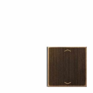 Taste 4fach, 1+4, mit Pfeilsymbolen, F40, Serie LS, Messing antik, Jung ME2404TSAPAT14
