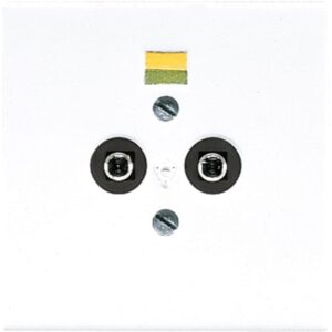 Potentialausgleich-Steckdose, Duroplast, Serie LS, alpinweiß, Jung LS965-2WW
