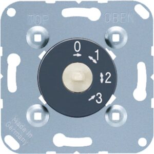 Drehschalter, 3-Stufen-Schalter m. AUS-Stellung 16 AX 250 V ~ 250 V ~, anthrazit, Jung 1101-4
