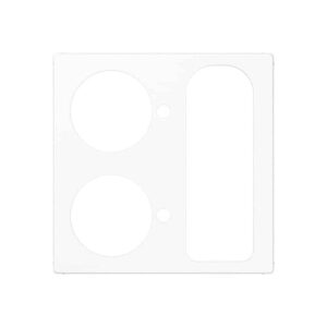 Abdeckung für Zettler VarioLine, Serie 127.xxx Ruftaster, Abstelltaster, Universalsteckvorrichtung, Serie AS, alpinweiß, Jung A527.252WW