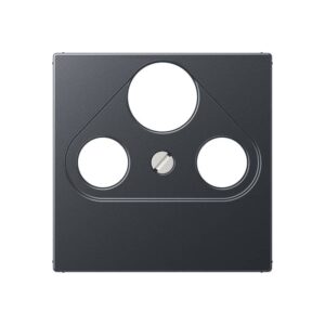 Abdeckung für Universal-Sat/BK-Dosen, Thermoplast lackiert, Serie A, anthrazit matt, Jung A561BFPLSATANM