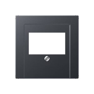 Abdeckung für TAE-Anschlussdosen, Thermoplast lackiert, Serie A, anthrazit matt, Jung A569BFPLTANM