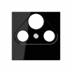 Abdeckung für Universal-Sat/BK-Dosen, Thermoplast, Serie A, schwarz, Jung A561BFPLSATSW