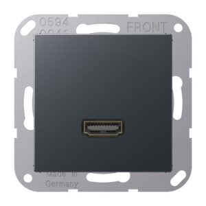 Multimedia-Anschlusssystem HDMI, Serie A, anthrazit matt, Jung MAA1112ANM