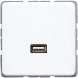 Multimedia-Anschlusssystem USB 2.0, Serie CD, alpinweiß, Jung MACD1122WW