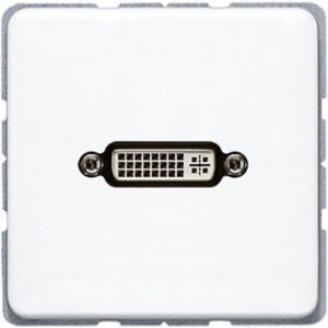 Multimedia-Anschlusssystem DVI, Serie CD, alpinweiß, Jung MACD1193WW