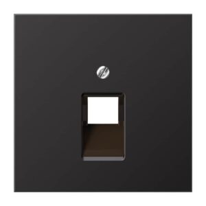 Abdeckung für IAE/UAE-Anschlussdosen 1 x 8-polig, Aluminium lackiert, Serie LS, dark (lackiertes Aluminium), Jung AL2969-1UAD