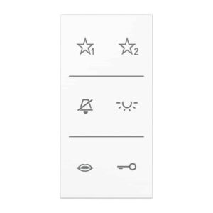 Design-Cover Audio, F50, Serie LS, alpinweiß, Jung SIA6LSDCWW