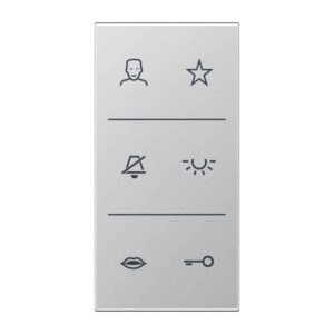 Design-Cover Video, F50, Serie LS, Aluminium, Jung SIV6ALDC