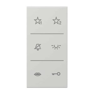 Design-Cover Audio, F50, Serie LS, lichtgrau, Jung SIA6LSDCLG