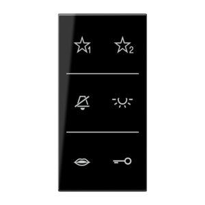 Design-Cover Audio, F50, Serie LS, schwarz, Jung SIA6LSDCSW