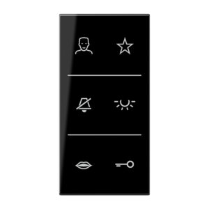 Design-Cover Video, F50, Serie LS, schwarz, Jung SIV6LSDCSW