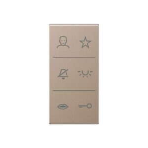 Design-Cover Video, F50, Serie AS/A, champagner, Jung SIV6ADCCH