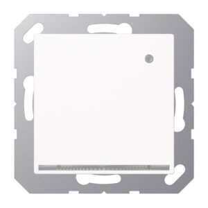 LED-Orientierungslicht mit integriertem Helligkeitssensor, Thermoplast, Serie AS/A, alpinweiß, Jung A1539-OWWLNW