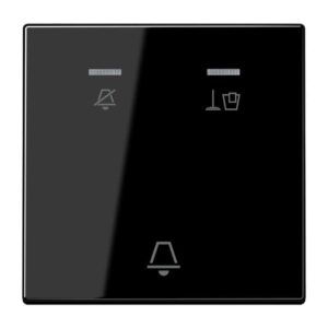Hotelwippe, Außenstelle, Symbole Nicht stören, Zimmer aufräumen und Klingel, Serie LS, schwarz, Jung LSCUKO5MSW