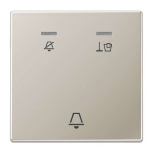 Hotelwippe, Außenstelle, Symbole Nicht stören, Zimmer aufräumen und Klingel, Serie LS, Edelstahl, Jung ESCUKO5M
