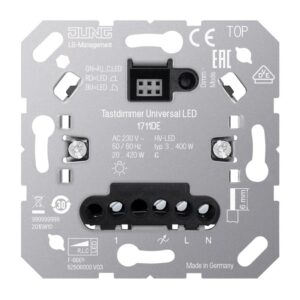 Tastdimmer Universal LED, mit Nebenstelleneingang, Jung 1711DE