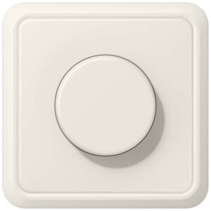Drehdimmer LED mit Dreh-Ausschalter, mit Rahmen, Serie CD, weiß, Jung CD5544.03V