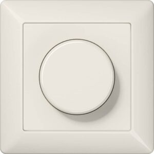Drehdimmer LED mit Dreh-Ausschalter, mit Rahmen, Serie AS, weiß, Jung AS5544.03V