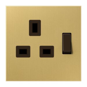Abschaltbare Steckdose British Standard, 13 A 250 V ~, Schraubklemmen BS 1363-1, 4 mm2, ohne Krallen, integrierter erhöhter Berührungsschutz, SAFETY+,, Jung ME3171C