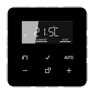 Raumtemperaturregler mit Display Standard, Serie CD, schwarz, Jung TRDCD1790SW
