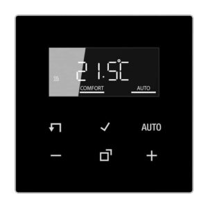 Raumtemperaturregler mit Display Standard, Serie LS, schwarz, Jung TRDLS1790SW