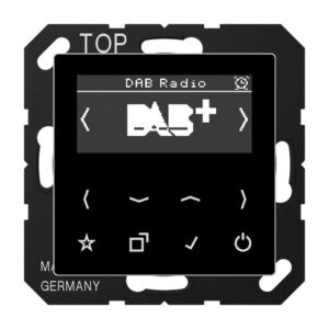 Smart Radio DAB+, Serie AS/A, schwarz, Jung DABASW