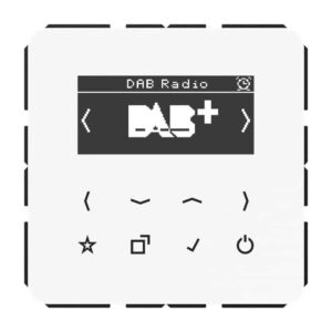 Smart Radio DAB+, Serie CD, alpinweiß, Jung DABCDWW