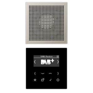Smart Radio DAB+, Set Mono, Serie LS, Edelstahl, Jung DABES1