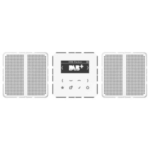 Smart Radio DAB+, Set Stereo, Serie CD, alpinweiß, Jung DABCD2WW