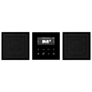 Smart Radio DAB+, Set Stereo, Serie LS, schwarz, Jung DABLS2SW