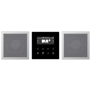 Smart Radio DAB+, Set Stereo, Serie LS, Aluminium, Jung DABAL2