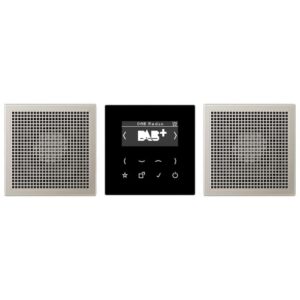 Smart Radio DAB+, Set Stereo, Serie LS, Edelstahl, Jung DABES2