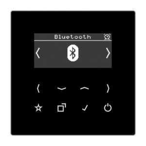 Smart Radio DAB+ Bluetooth, Serie LS, schwarz, Jung DABLSBTSW