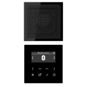 Smart Radio DAB+ Bluetooth, Set Mono, Serie LS, schwarz, Jung DABLS1BTSW