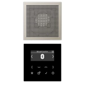 Smart Radio DAB+ Bluetooth, Set Mono, Serie LS, Edelstahl, Jung DABES1BT