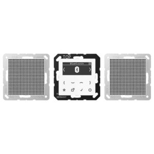 Smart Radio DAB+ Bluetooth, Set Stereo, Serie A, alpinweiß, Jung DABA2BTWW