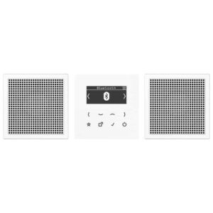 Smart Radio DAB+ Bluetooth, Set Stereo, Serie LS, alpinweiß, Jung DABLS2BTWW