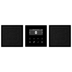 Smart Radio DAB+ Bluetooth, Set Stereo, Serie LS, schwarz, Jung DABLS2BTSW