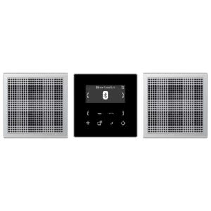 Smart Radio DAB+ Bluetooth, Set Stereo, Serie LS, Aluminium, Jung DABAL2BT