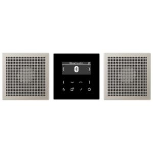 Smart Radio DAB+ Bluetooth, Set Stereo, Serie LS, Edelstahl, Jung DABES2BT