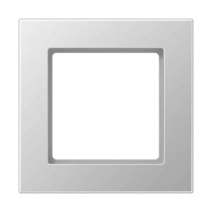 Rahmen 1fach, senkrechte und waagerechte Montage, Thermoplast lackiert, A 550, aluminium, Jung A5581BFAL