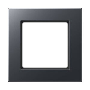 Rahmen 1fach, senkrechte und waagerechte Montage, Thermoplast lackiert, A 550, anthrazit matt, Jung A5581BFANM