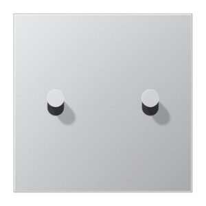 Abdeckung mit Kipphebel, Kegel, 1fach, 2 Kipphebel, Serie LS 1912, Aluminium, Jung AL12-5K0